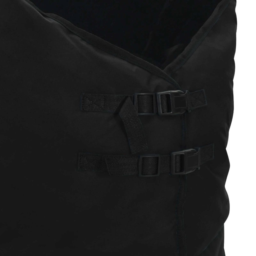 Coperta per Cavalli Verde Scuro e Nero 135 cm Poliestere CFW9321801