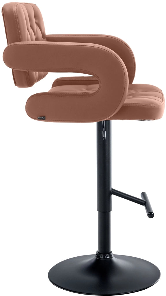 Sgabello Dublin in similpelle cognac,nero