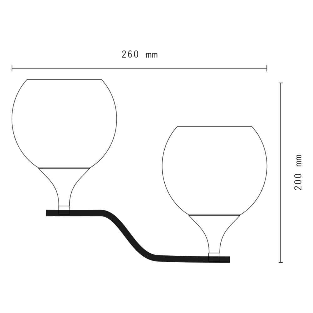 Trade Shop - Applique Da Parete Doppia Lampada Tondo Cristalli Luce Led Caldo 3000 Lampadario -