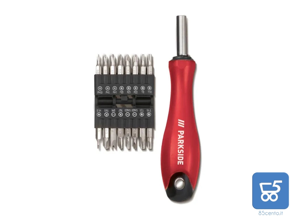 Set Cacciavite di Precisione PARKSIDE 16 Punte 28 mm 1 impugnatura