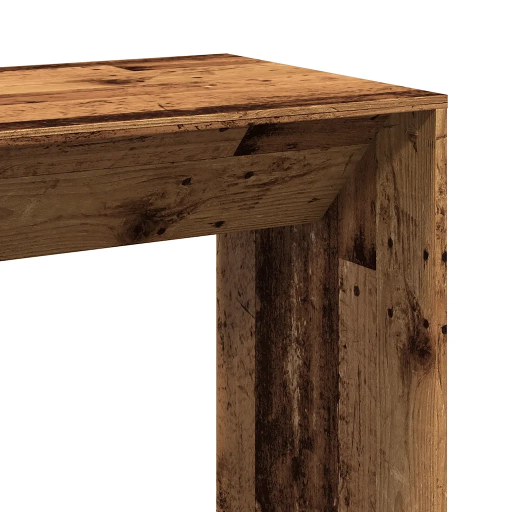 Tavolo da Bar Legno Antico 102x50x103,5 cm in Legno Multistrato