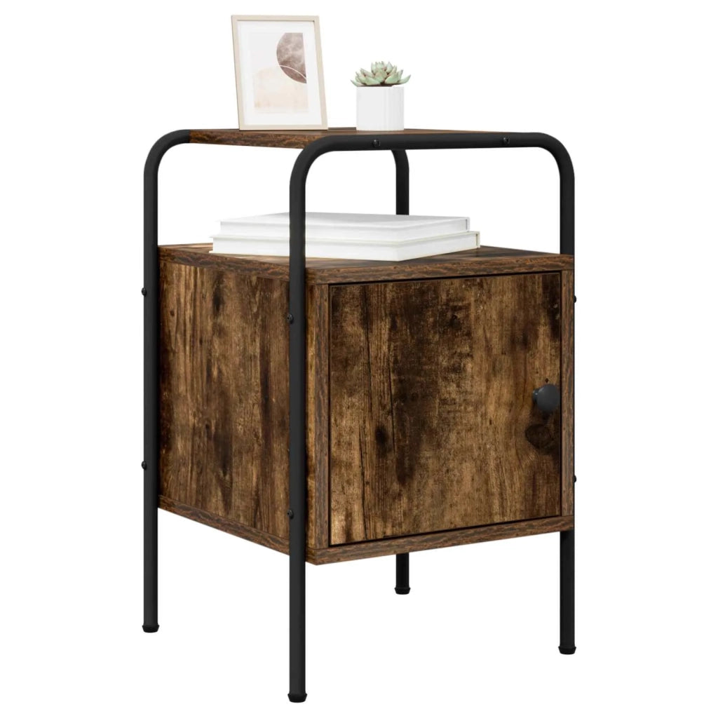 Armadio da Notte Rovere Fumo Legno ingegnerizzato 8007591