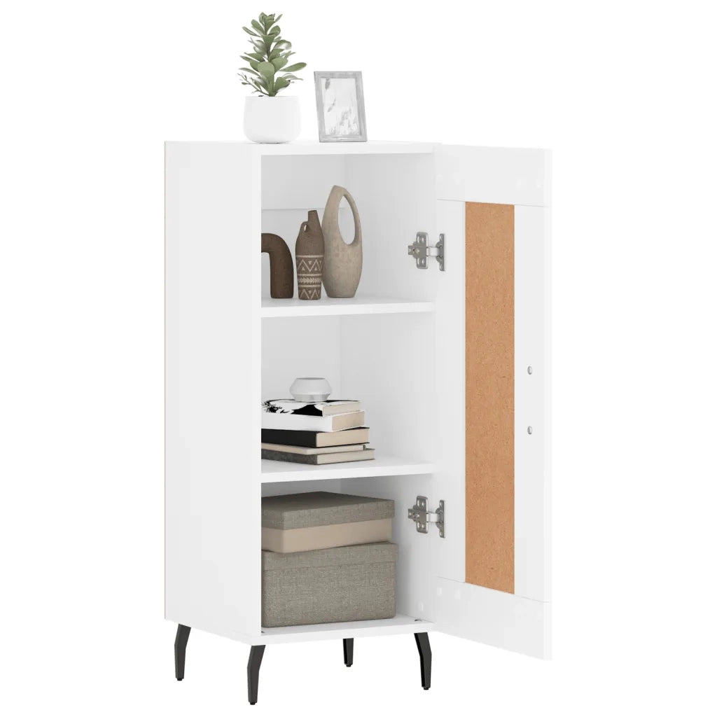 Credenza Bianca 34,5x34x90 cm in Legno Multistrato 830460