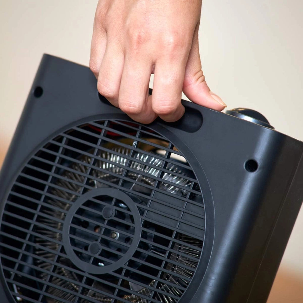 Black+decker bxsh2003e termoventilatore, 2000 w, plastic, nero da pavimento spegnimento automatico