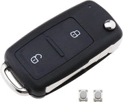 Cassa per Chiave Vouwabile Compatibile con VW Amarok e Transporter - Con Micro Interruttore - Scocca di Ricambio per Chiave Auto - Casella per Fermo Chiave Remoto Inteligente
