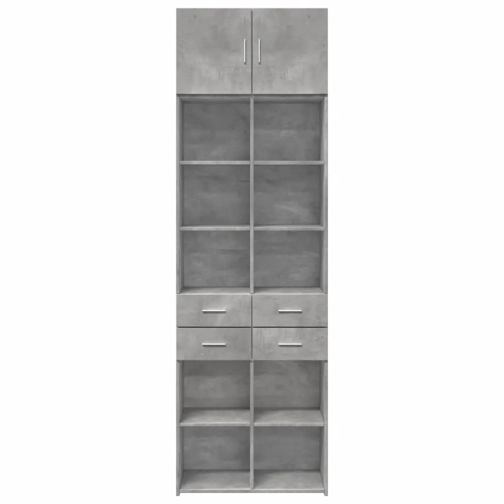 Armadietto Grigio Cemento 70x42,5x225 cm in Legno Multistrato 3281339
