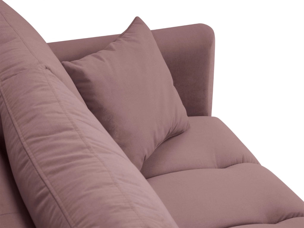 Cosmopolitan Design - Divano "Hastings" 3 posti in velluto rosa 