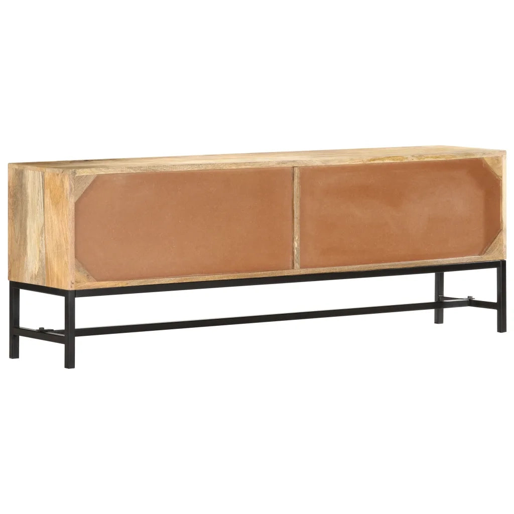 Mobile Porta TV 140x30x50 cm in Legno Massello di Mango 285863