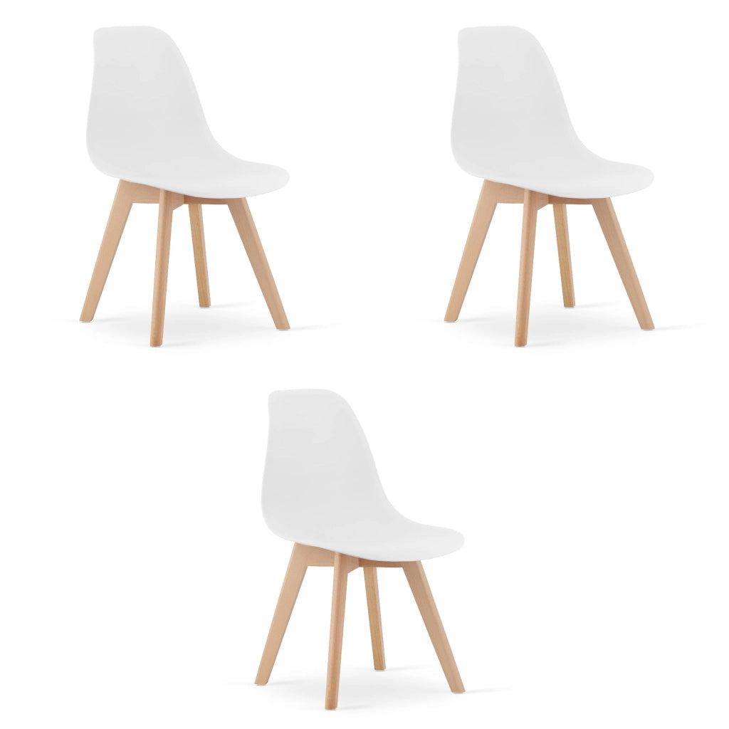 Sedia VALORA KITO - Design ergonomico bianco per soggiorno x3