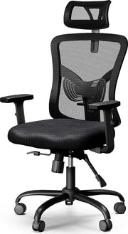Sedia da ufficio Sedia da ufficio ergonomico con schienale a rete e alta schiena, con supporto lombare e pelvi Regolabile schienale, bracciolo e supporto cervicale