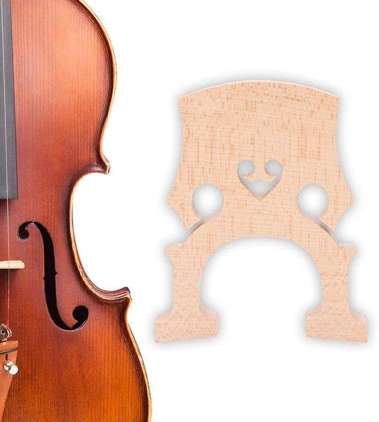 Componente di Rimpiazzo per Cello - Legno di Quercia - Formati 4/4 e 3/4 - Accessorio per Corde Orchestrali - Nuovo - Peso 50 g