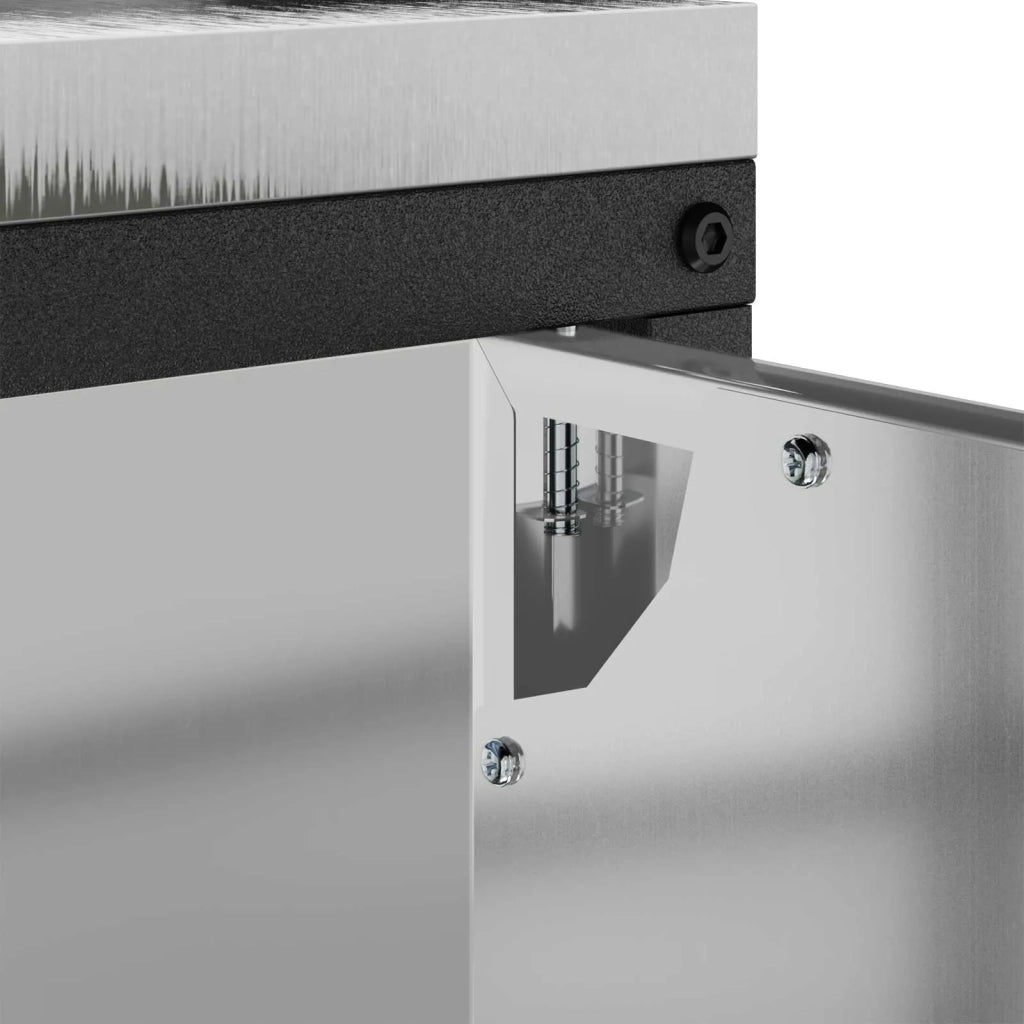 Stoccaggio in cucina con porta Argento 90 x 50 x 92 cm Acciaio 874987
