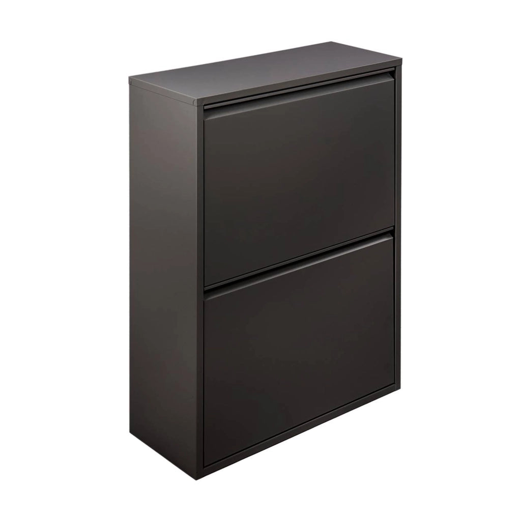 Contenitore per Rifiuti Anukhatun, Pattumiera Capacità 72 (18 per Secchio), 60x25x93h cm Nero