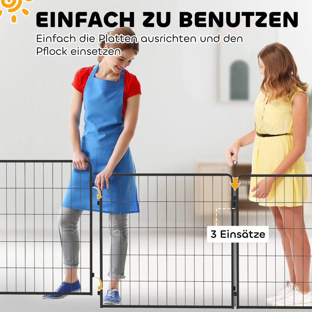 Recinzione per cani 2 pezzi ¨C zephmum ¨C grigio