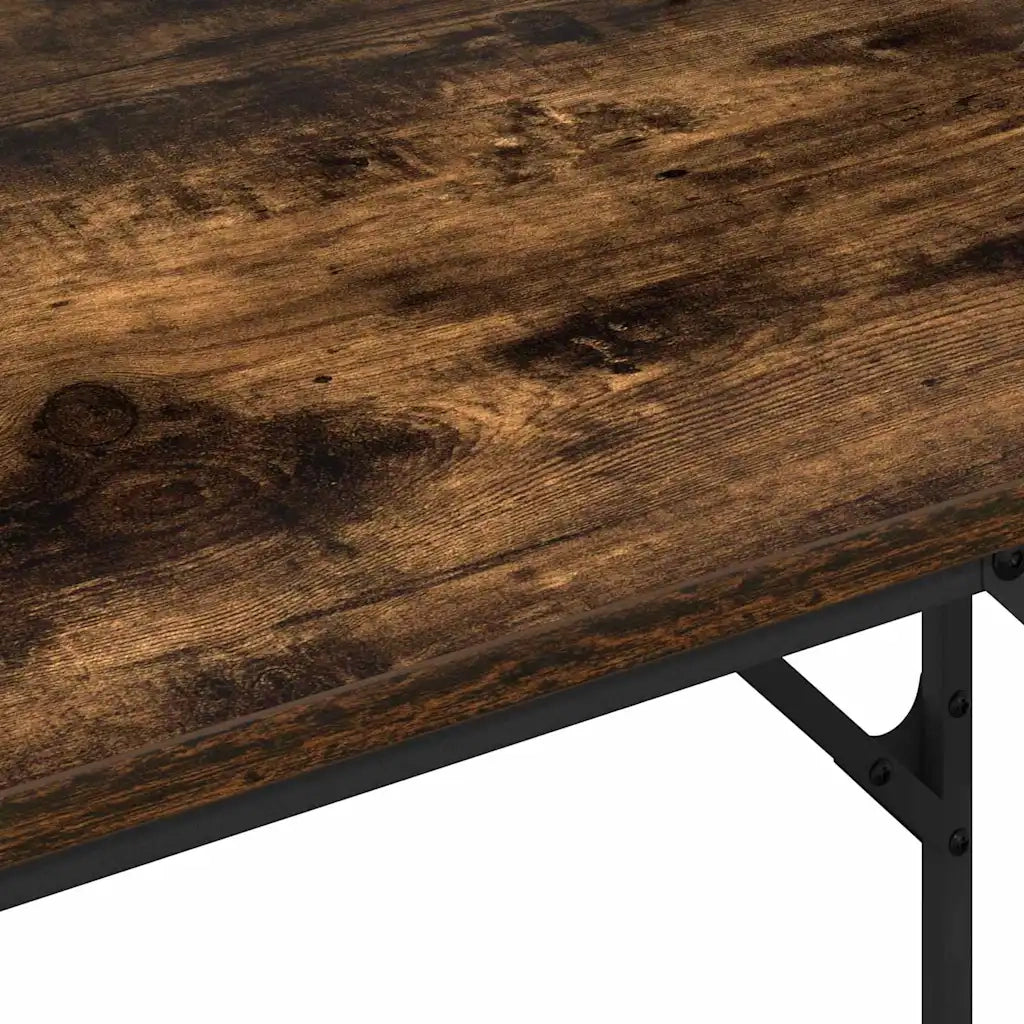 vidaXL Scrivania Rovere fumo 100 x 50 x 86.5 cm Legno multistrato