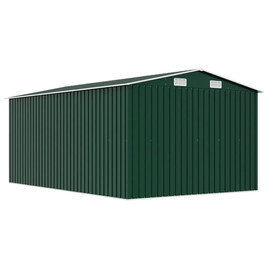 Capanno da Giardino 257x392x181 cm in Metallo Verde cod mxl 65907