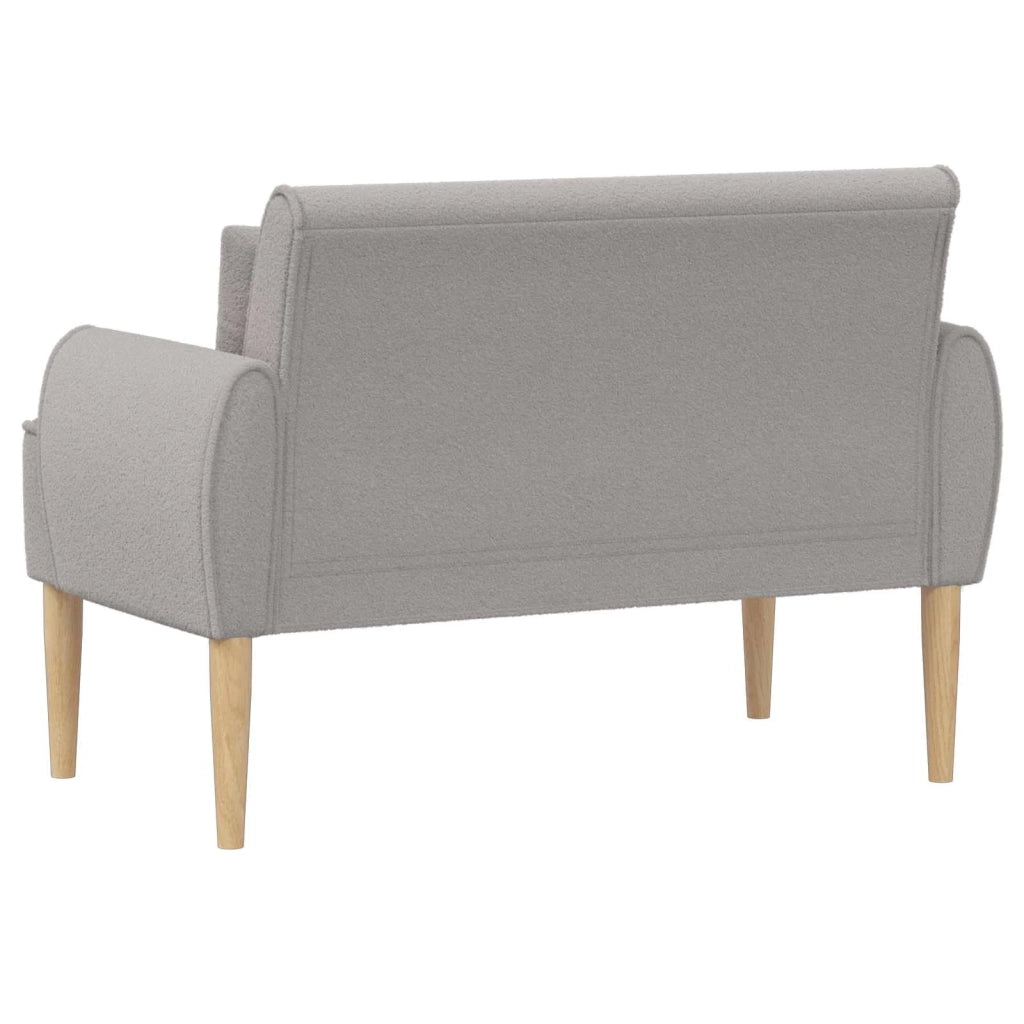 Loveseat con bottoni imbottiti Grigio Chiaro 117 x 67 x 77 cm 42041822