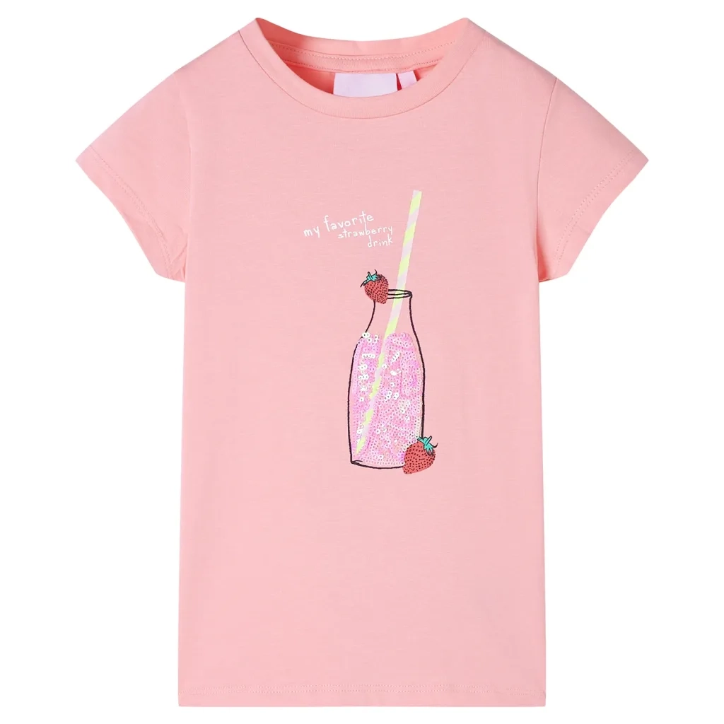 Maglietta da Bambina Rosa 140cod mxl 109754