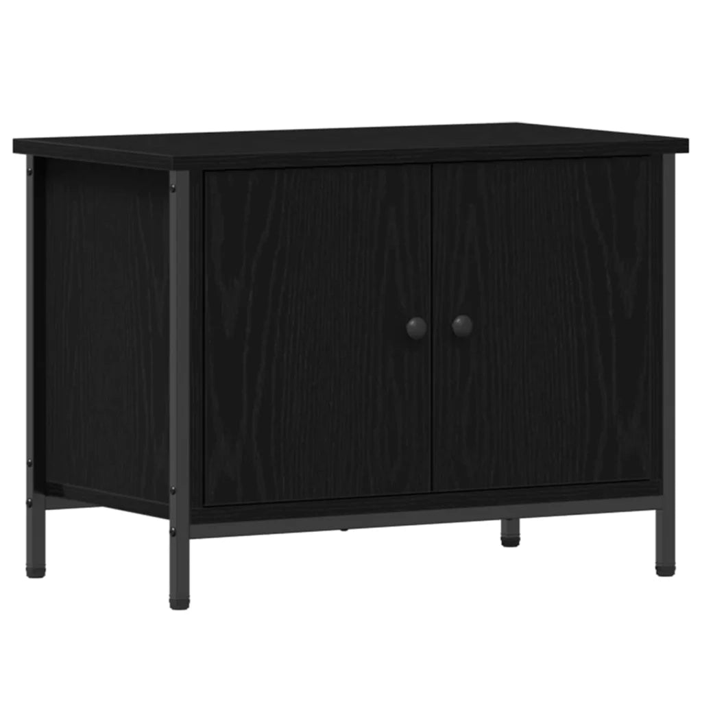 Mobile TV Rovere Nero 60 x 35 x 45 cm Legno multistrato 873891
