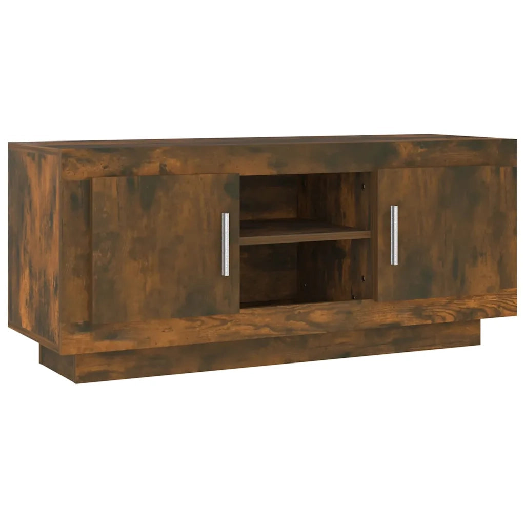 Mobile TV Rovere Fumo 102x35x45 cm in Legno Multistrato cod mxl 16707