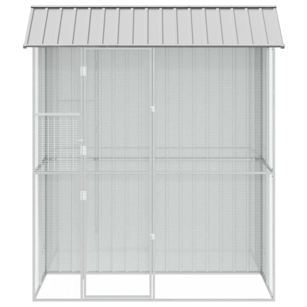 Gabbia per uccelli Grigio 215 x 110 x 247 cm Acciaio zincato 3325173