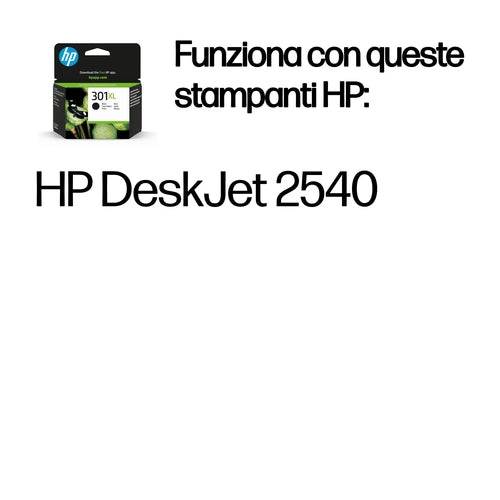 HP Cartuccia originale inchiostro nero ad alta capacità 301XL