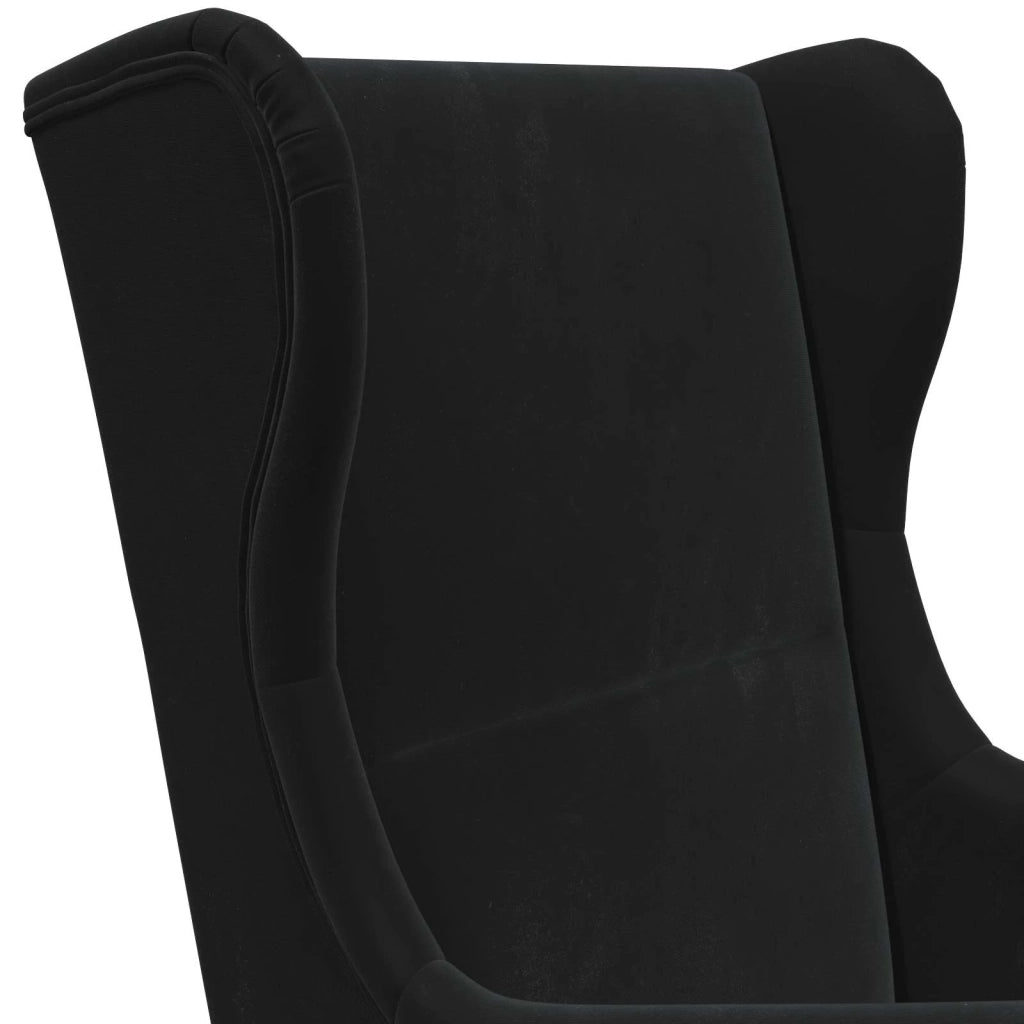 Divano Sedia-Poltrona-Poltroncina Nero Velluto 655925