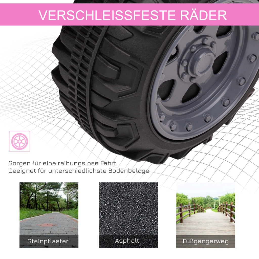 Quad Elettrico per Bambini 6V con Musica ¨C zephmum ¨C Rosa