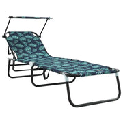 Lettino Prendisole | Sdraio da giardino | Lettino da sole pieghevole Multicolore 190 x 57 x 81 cm