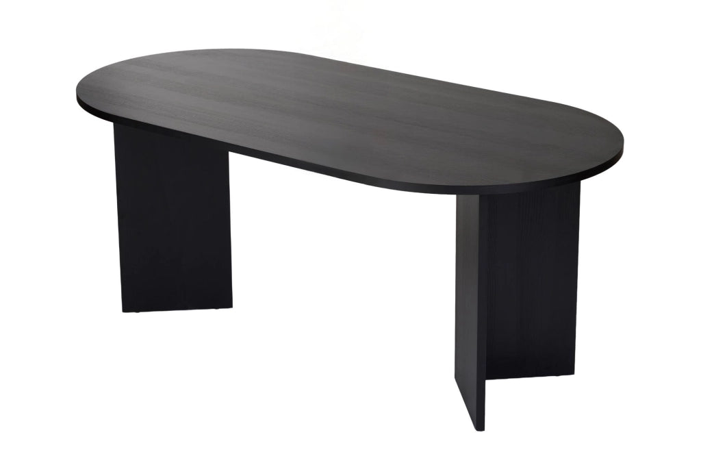 Tavolo da pranzo in legno "Sablin" - 180 x 89 x 75 cm - Legno nero