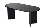 Tavolo da pranzo in legno "Sablin" - 180 x 89 x 75 cm - Legno nero