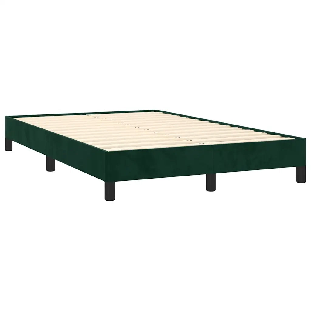 Giroletto senza Materasso Verde Scuro 120x200 cm in Velluto 346967