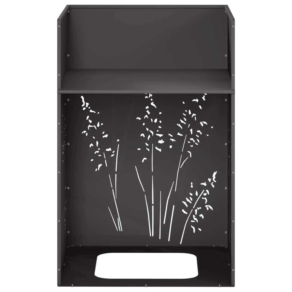 Vaso da giardino Nero 50 x 50 x 75 cm Acciaio laminato a freddo 8005764