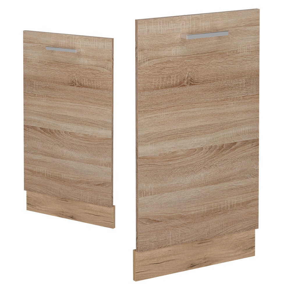 Pannello frontale della lavastoviglie R-Line Sonoma/Rovere dorato 45 cm senza piano di lavoro Vicco