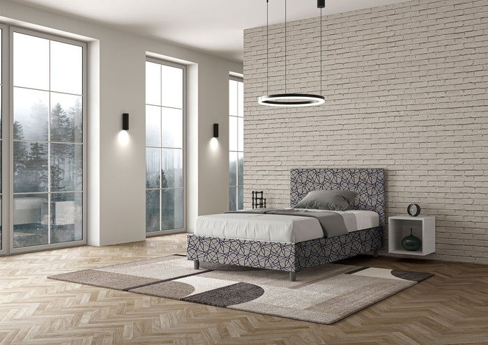 Letto 1 Piazza e Mezzo 120x210 cm con Rete Adele Era 09 Blu