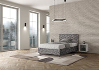 Letto 1 Piazza e Mezzo 120x200 cm Senza Rete Adele Era 09 Blu