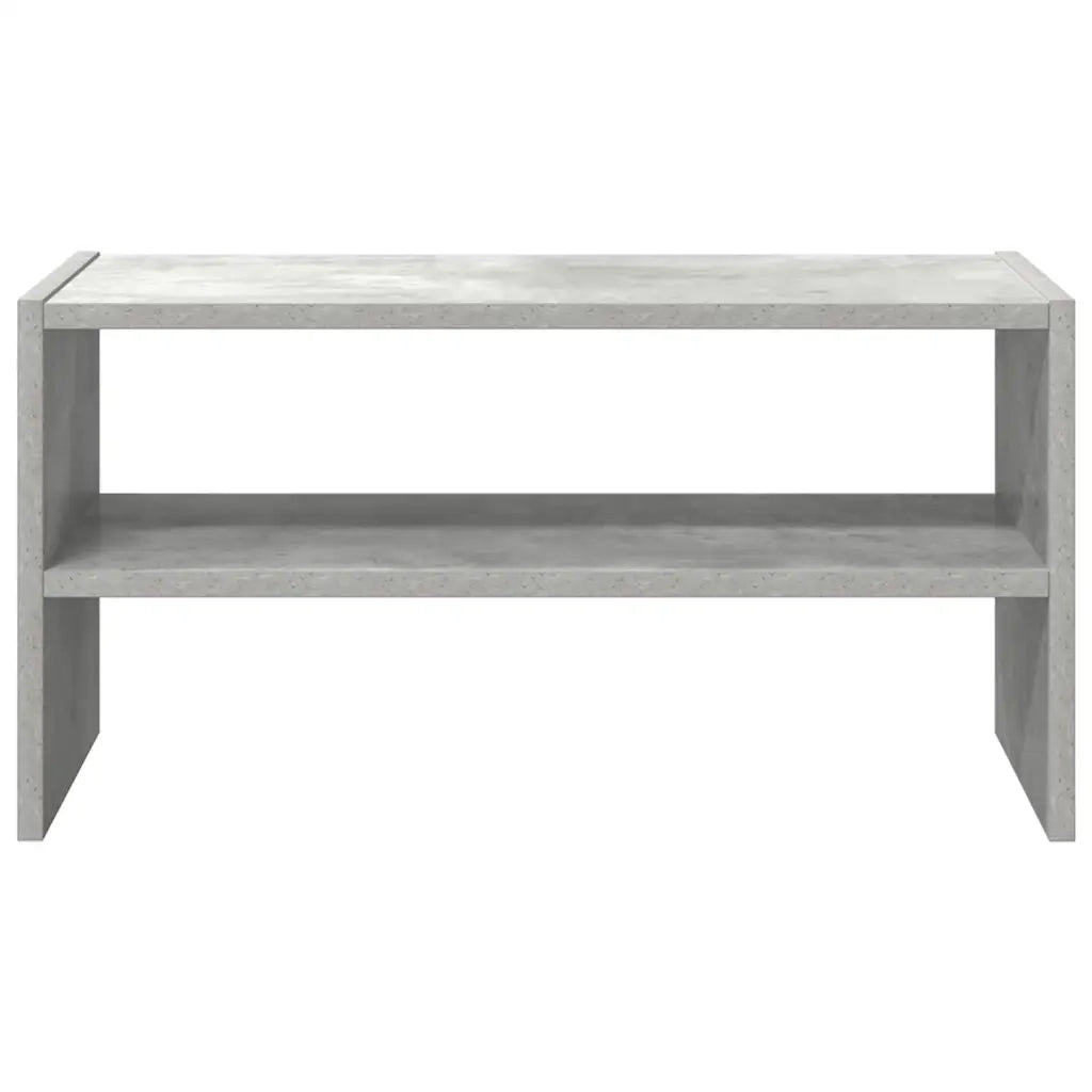 Scarpiera Impilabile Grigio Cemento 60x30x30,5 cm 858863