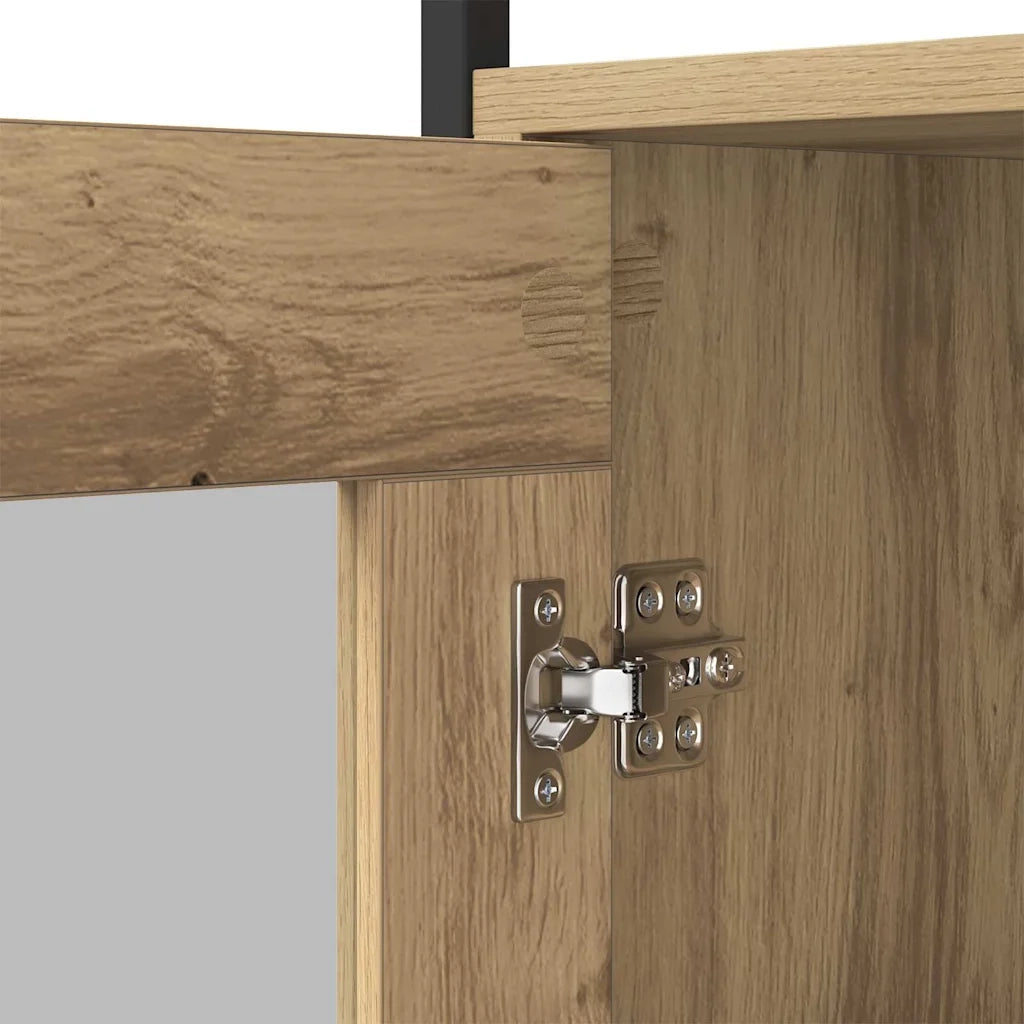 Credenza-Buffet-Armadio da cucina Rovere artigianale 100 x 35 x 80 cm Legno multistrato 984707