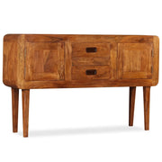 Credenza in Legno Massello con Finitura Ambra 120x30x75 cm 244682