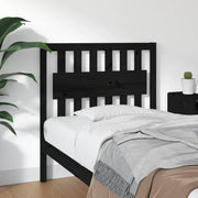 Testiera per Letto-Testata-Testiera Decorativa Nera 95,5x4x100 cm in Legno Massello di Pino 513762