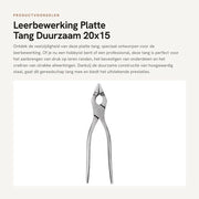 Tang multifunzionale in pelle - Acciaio - 20 x 15 cm