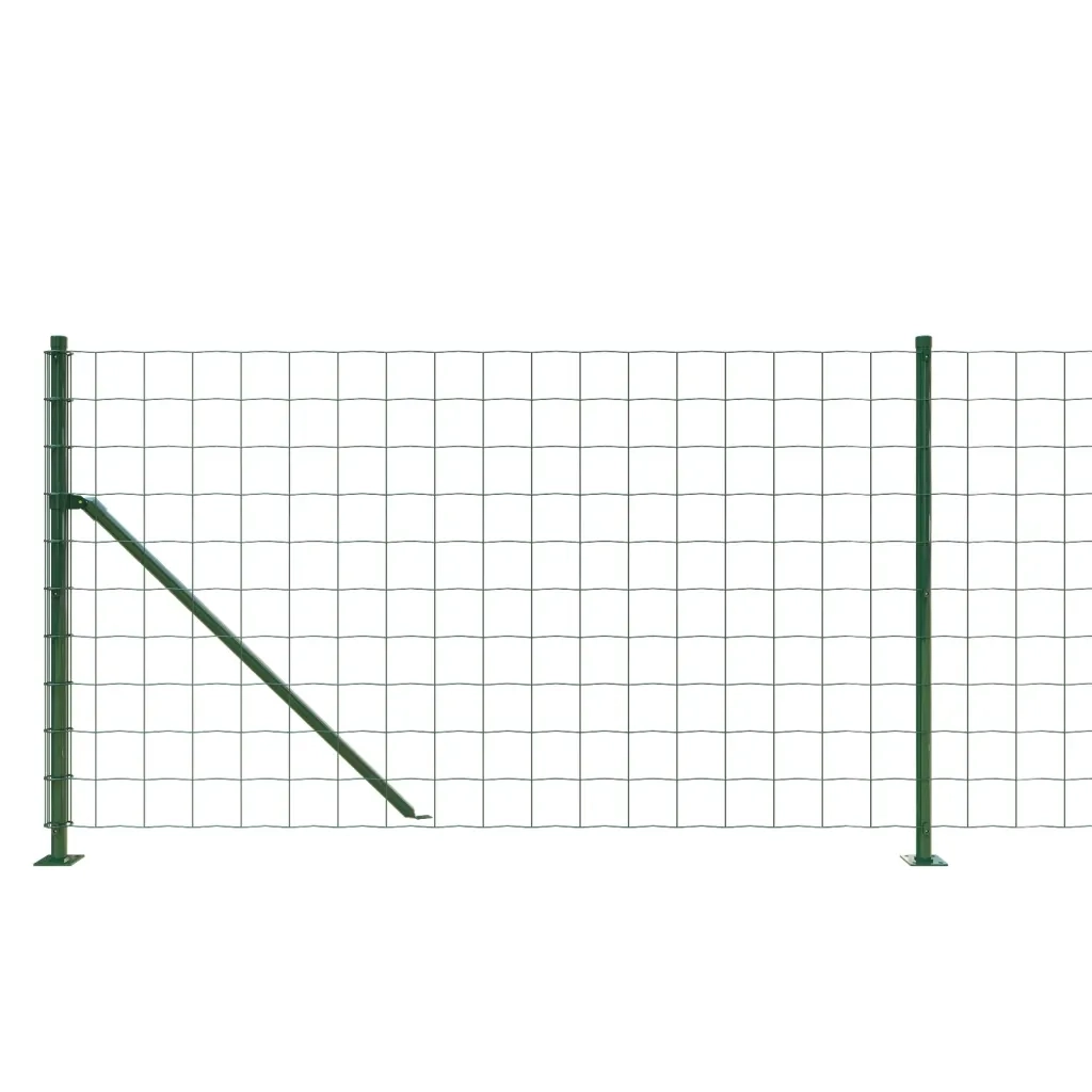 Recinzione Metallica con Flangia Verde 1,1x25 m 154186