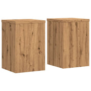 Portavasi mobili per fiori set da 2 fatti a mano legno ingegnerizzato marrone 02_0045294