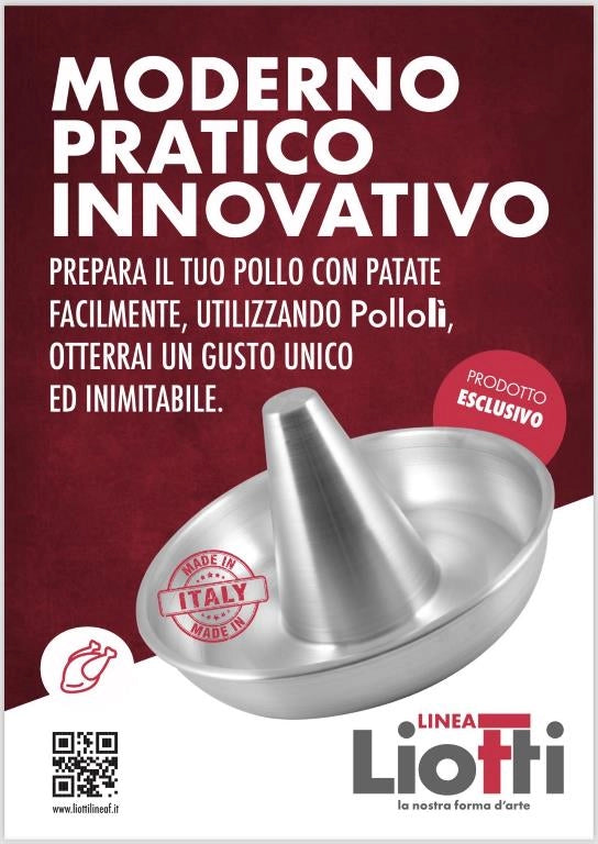 Ruoto Forno in Alluminio per Pollo PolloLì 28 cm