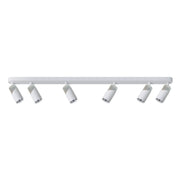 Barra soffitto 6 faretti bianco/cromo GU10 8W Milagro