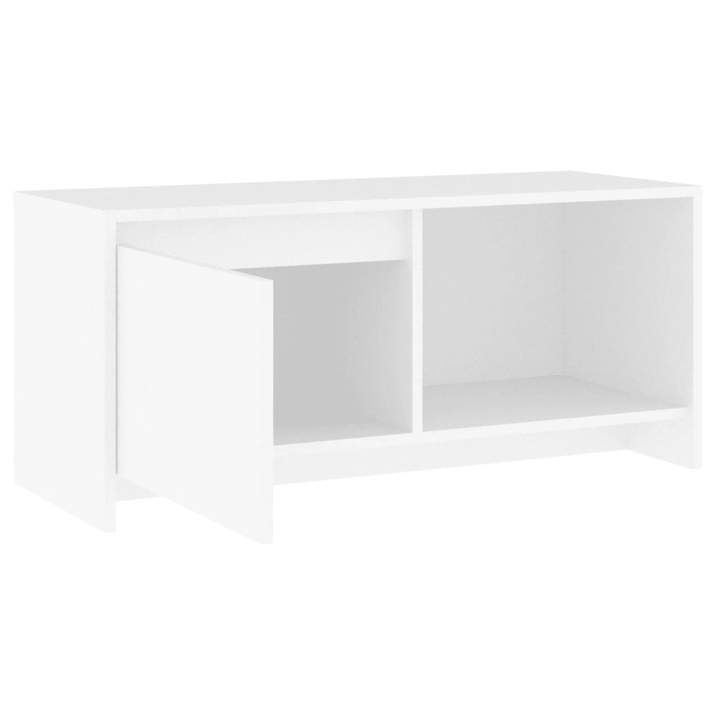 Mobile Porta TV-Credenza per TV Bianco 90x35x40 cm in Legno Multistrato