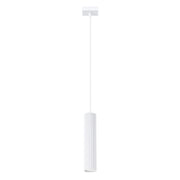 Lampada a sospensione bianca rigata GU10 GRAVIO Pure Lume