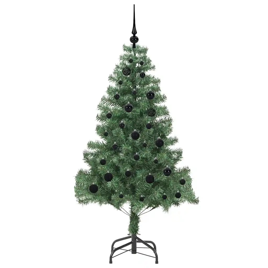 Albero di Natale | Decorazioni natalizie con 150 LED con supporto Verde 150 cm PVC