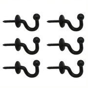 Set da 6 chiodi a muro | Acciaio inox | Lunghezza 6,1 cm | Fissaggio a viti | Design moderno e semplice | Chiave a bussola e chiave da cappello