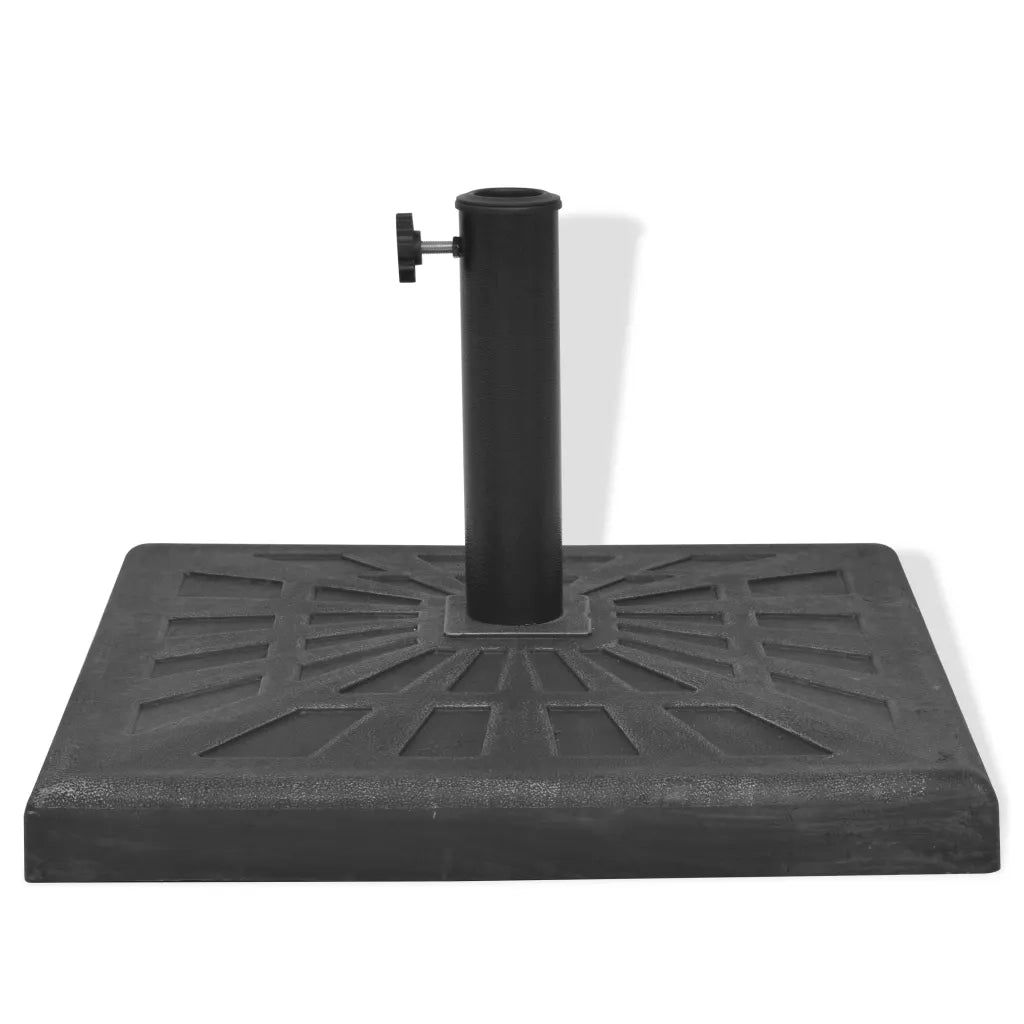 Base per Parasole Quadrata in Resina Nera 19 kg CFW1242584